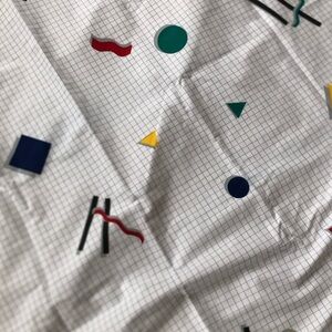 Vtg Geometric Patterned Fabric